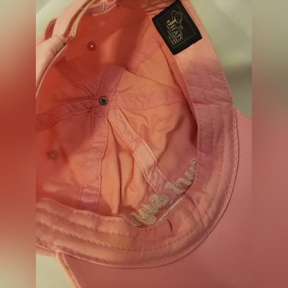 Pink Surf Style Baseball Hat. Velcro Strap Cap. - Picture 3 of 4